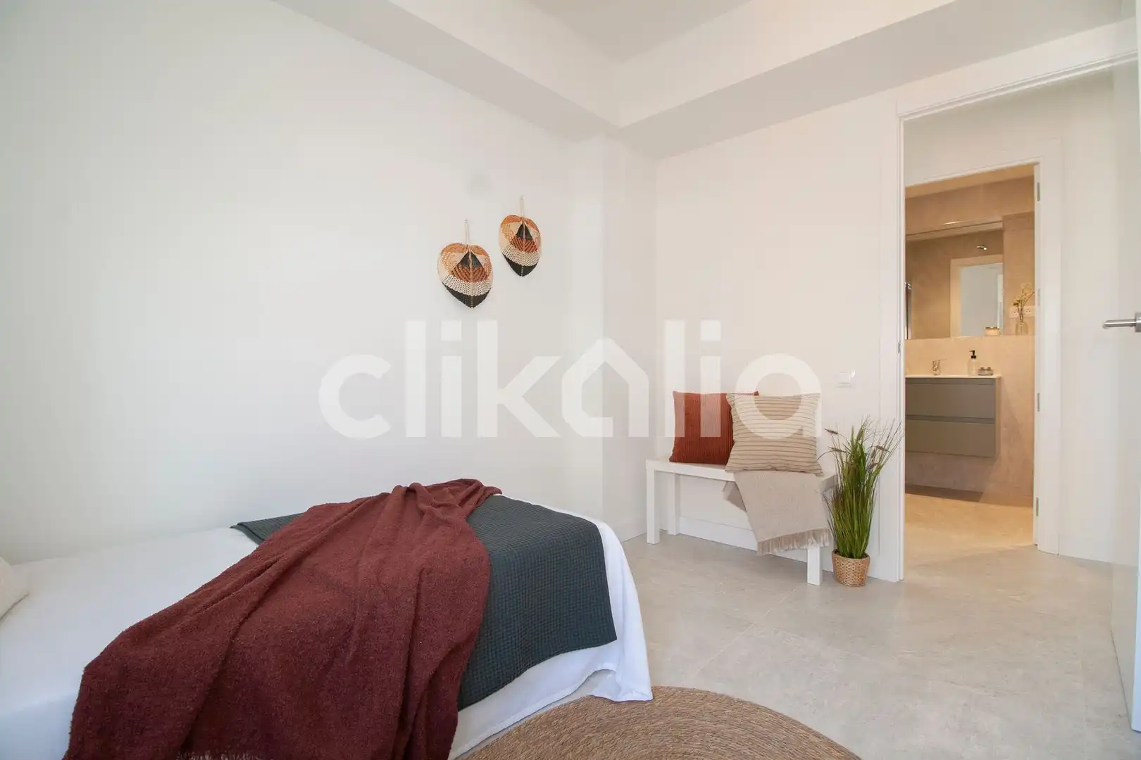 Schlafzimmer von Wohnung zum Verkauf in Torremolinos mit Klimaanlage, Privatgarten und Terrasse