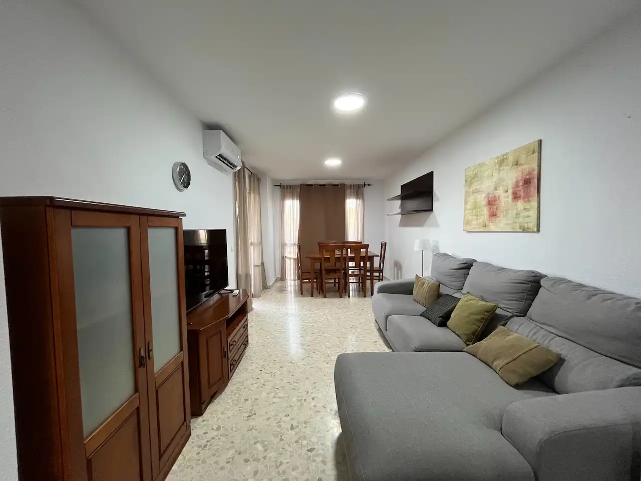 Sala d'estar de Pis de lloguer en Vélez-Málaga amb Aire condicionat, Calefacció i Terrassa