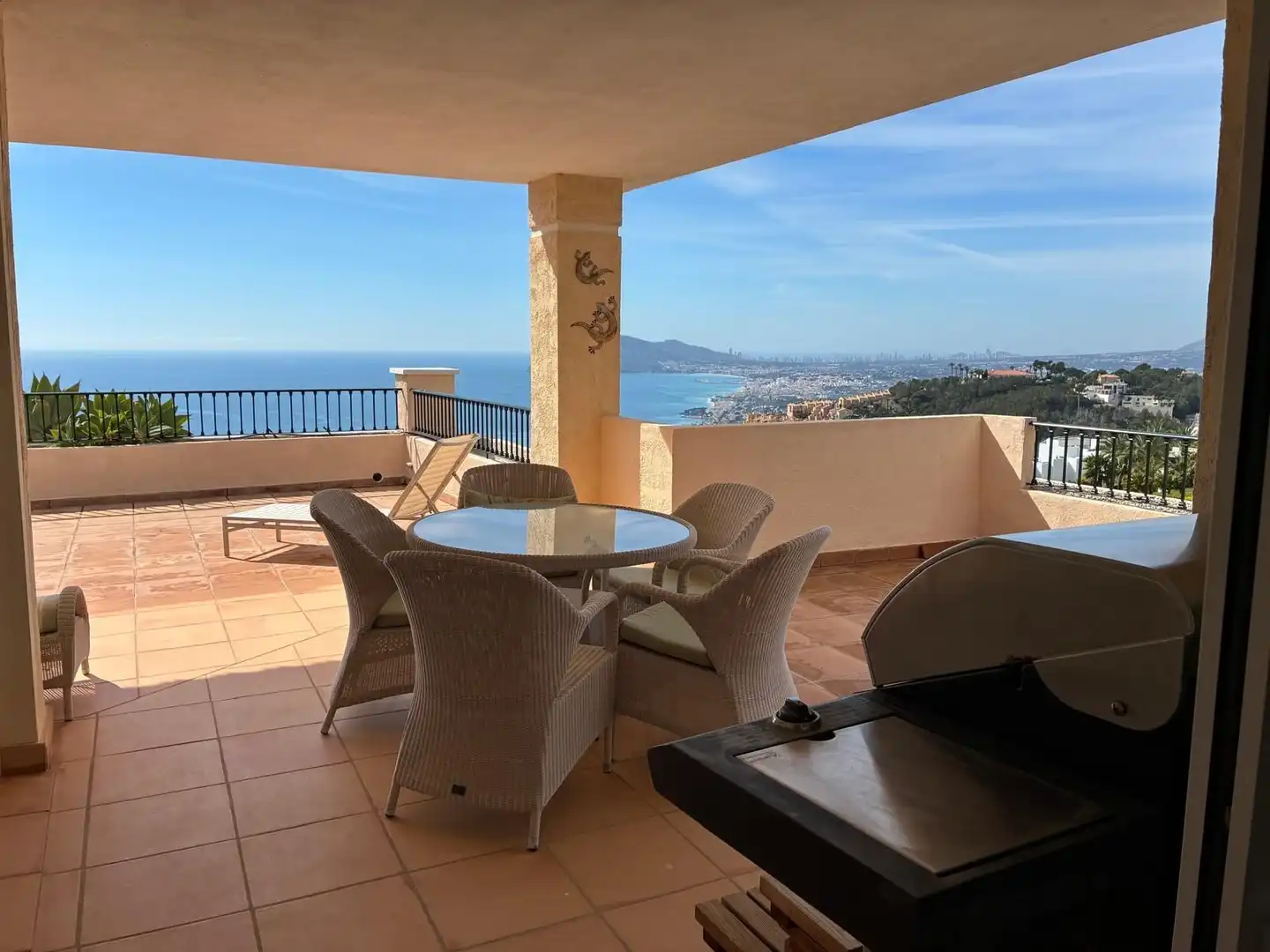 Terrasse von Dachboden zum Verkauf in Altea mit Klimaanlage, Heizung und Möbliert