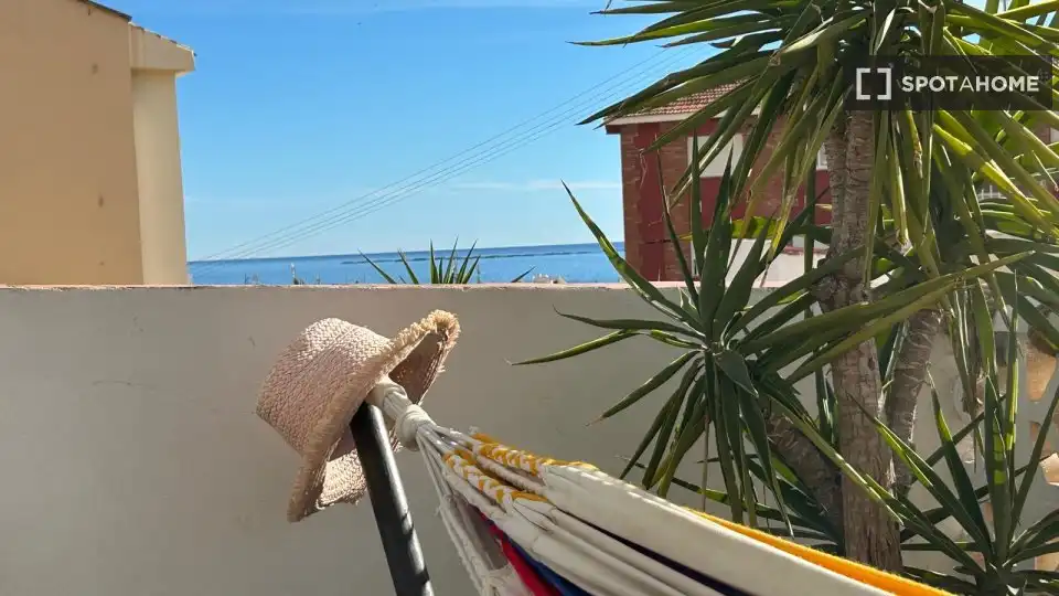 Terrasse von Wohnungen zur untervermieten in Villajoyosa / La Vila Joiosa mit Klimaanlage, Terrasse und Möbliert