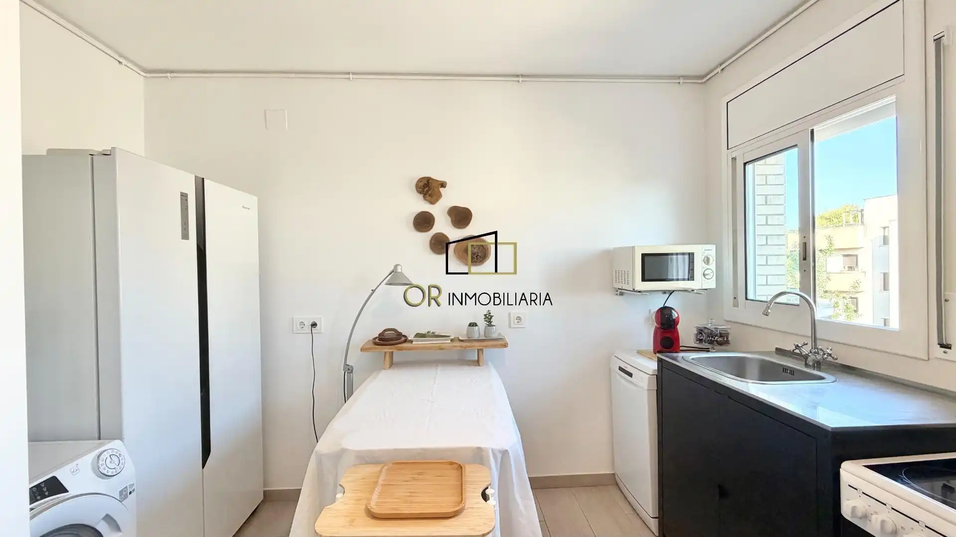 Kitchen of Flat for sale in Vilanova i la Geltrú  with Heating, Parquet flooring and Terrace