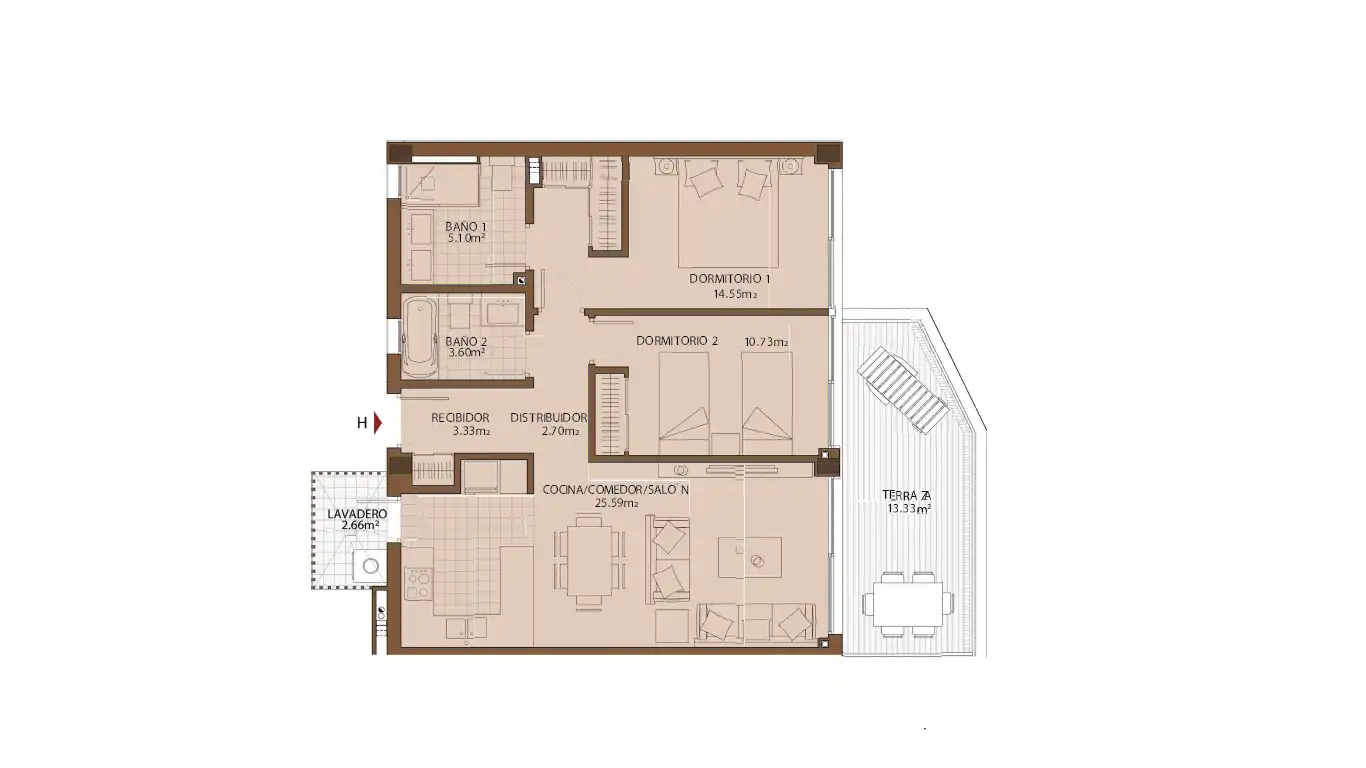 Apartment mit Terrasse zum Verkauf in Torreblanca del Sol, imagen 19