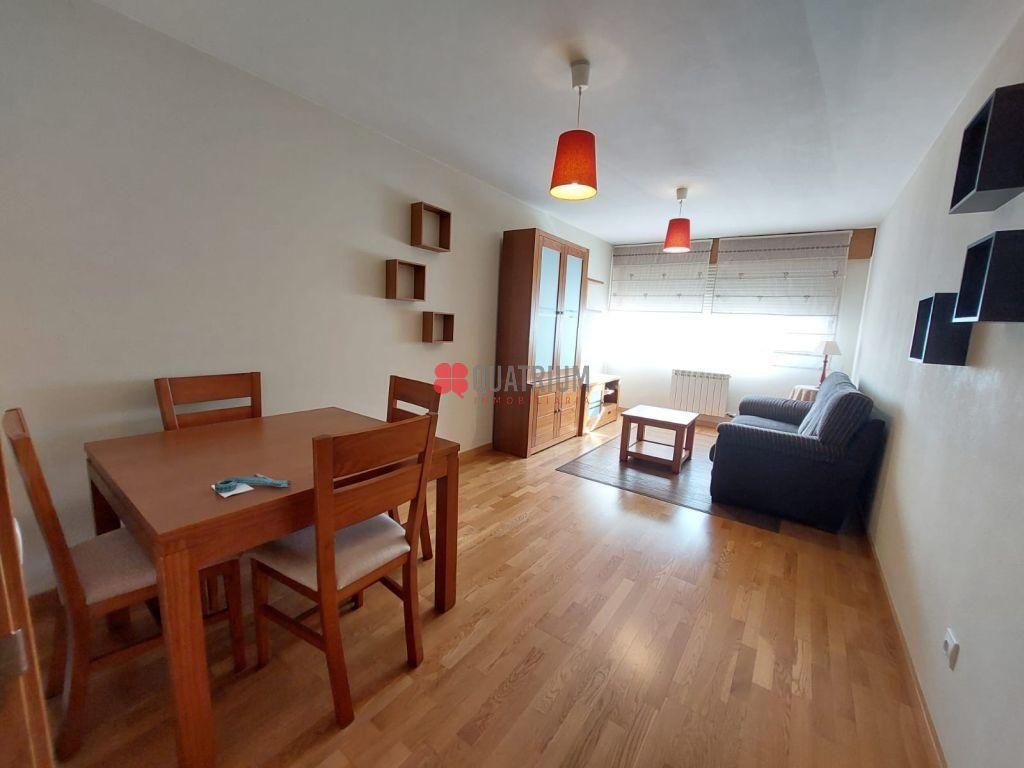 Living room of Flat to rent in Santiago de Compostela   with Heating, Storage room and Furnished