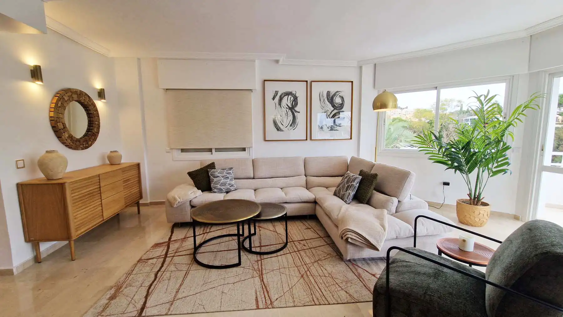 Sala de estar de Ático en venta en Benalmádena con Aire acondicionado, Calefacción y Terraza
