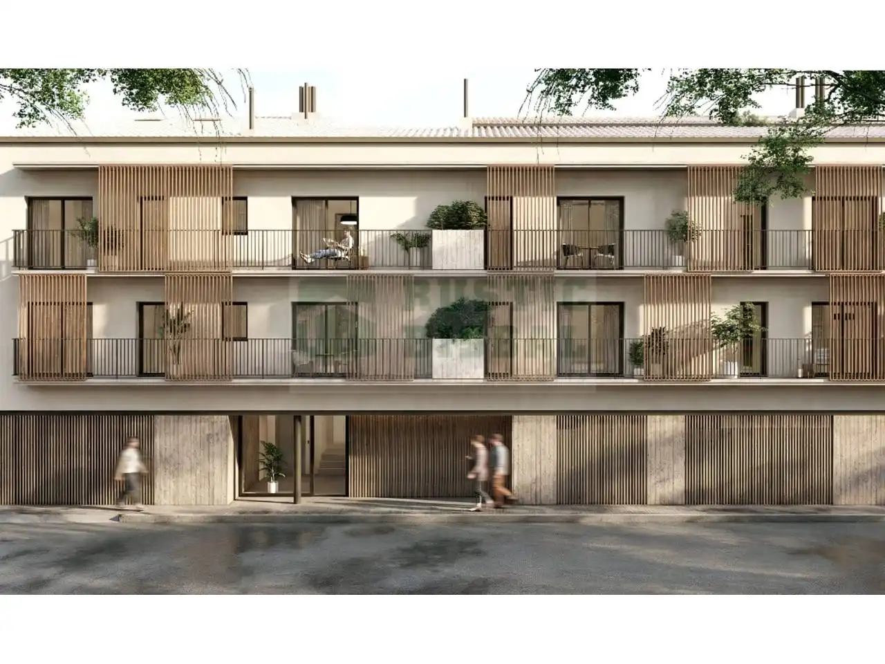 Vista exterior de Piso en venta en La Bisbal d'Empordà con Aire acondicionado, Calefacción y Balcón