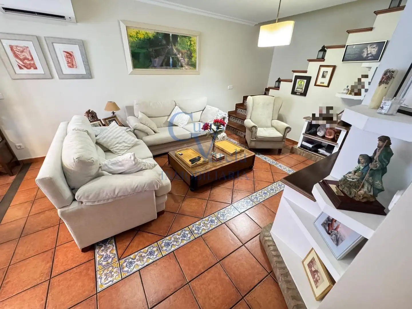 Sala de estar de Casa o chalet en venta en Dos Hermanas con Aire acondicionado y Trastero
