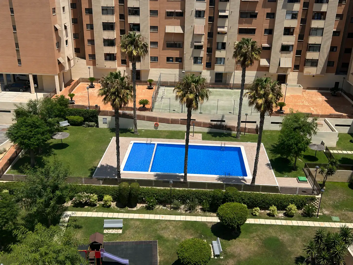 Swimming pool of Attic for sale in Alicante / Alacant  with Air Conditioner, Heating and Parquet flooring