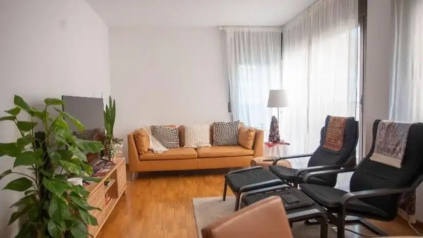 Living room of Duplexes for sale in Sabadell  with Air Conditioner, Parquet flooring and Terrace