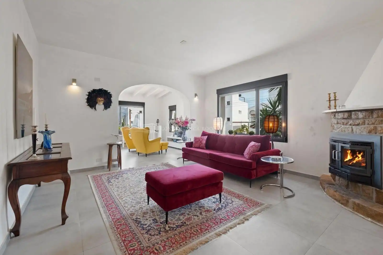 Sala d'estar de Casa o xalet en venda en L'Alfàs del Pi amb Terrassa, Traster i Piscina
