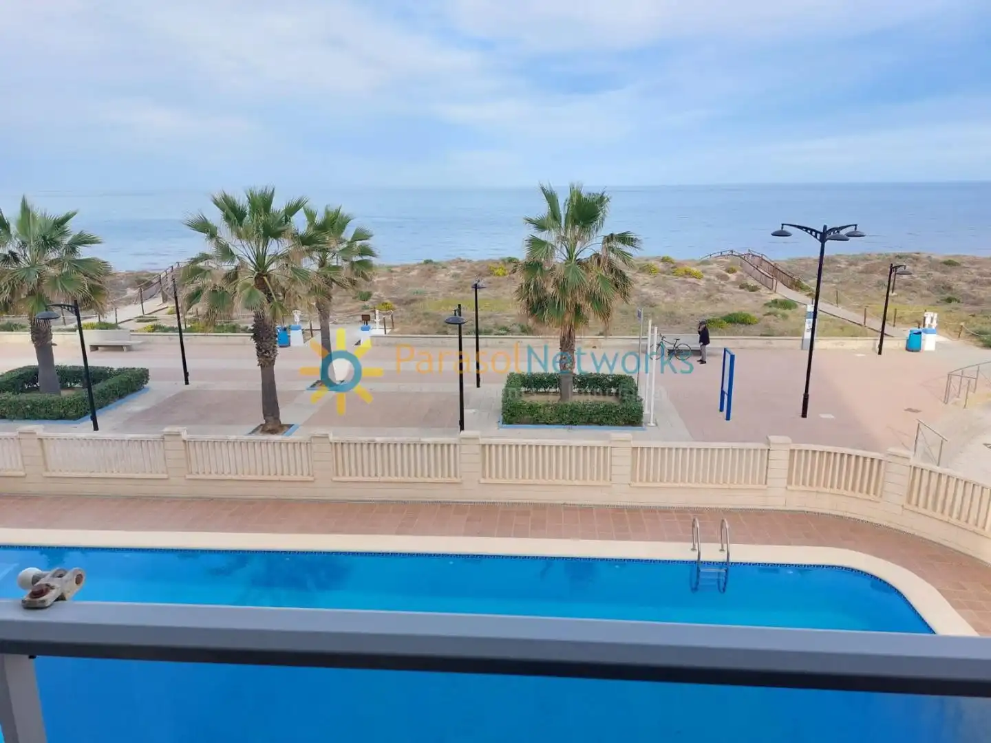 Terraza de Apartamento de alquiler en Guardamar de la Safor con Aire acondicionado, Calefacción y Terraza