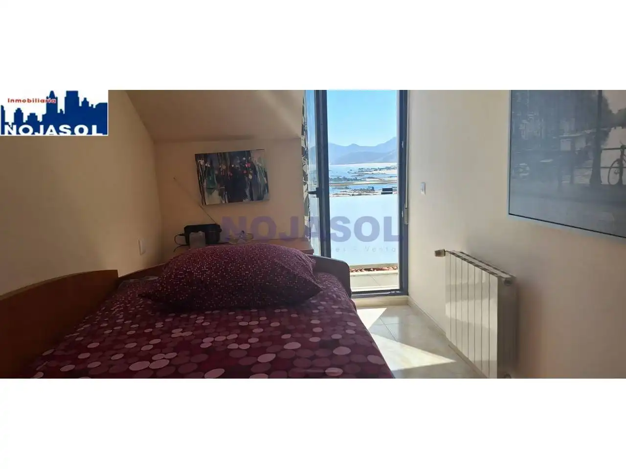 Schlafzimmer von Dachboden zur Miete in Noja mit Heizung, Terrasse und Abstellraum