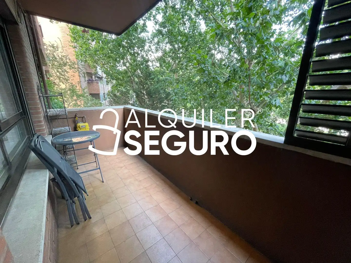 Balcony of Flat for rent in Madrid  with Heating, Terrace and Swimming Pool