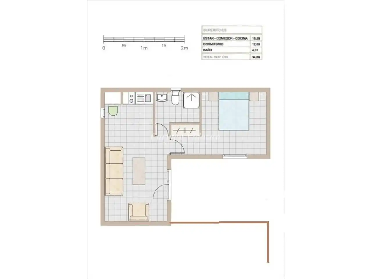 Apartament en venda en Antigua amb Terrassa, Moblat i Piscina comunitària