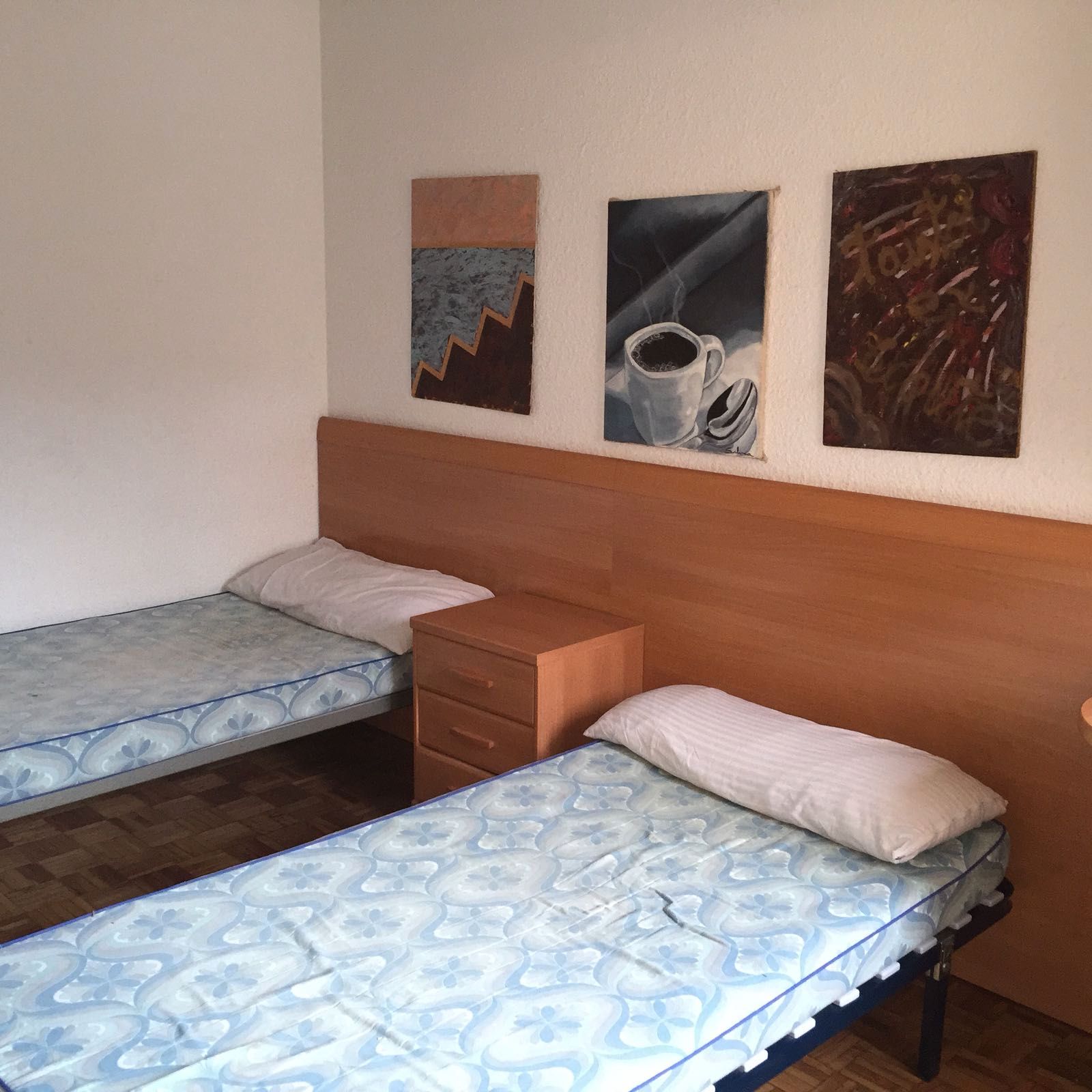 Bedroom of Flat to rent in  Zaragoza Capital  with Heating, Parquet flooring and Furnished