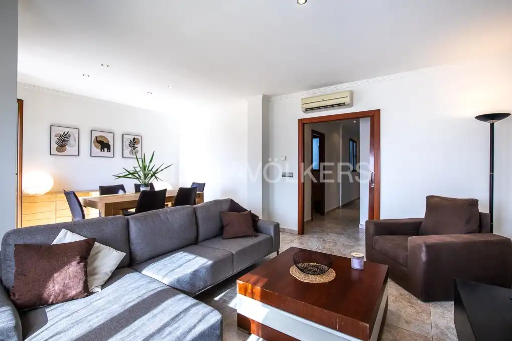 Living room of Flat for rent in Valencia  with Air Conditioner, Heating and Terrace