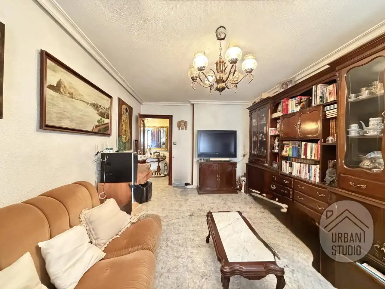 Living room of Flat for sale in Elda  with Heating