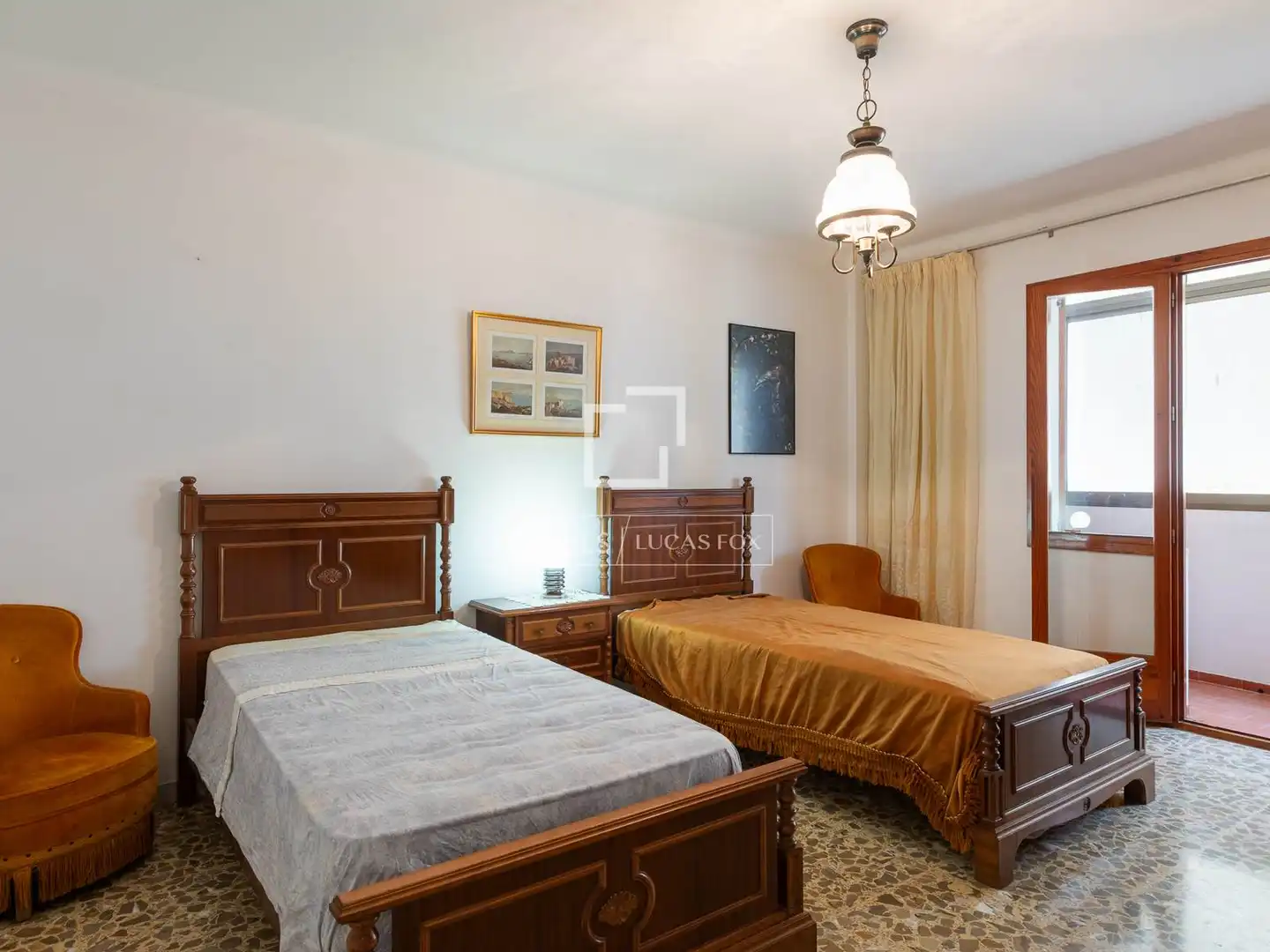 Bedroom of Flat for sale in Eivissa  with Air Conditioner, Terrace and Furnished