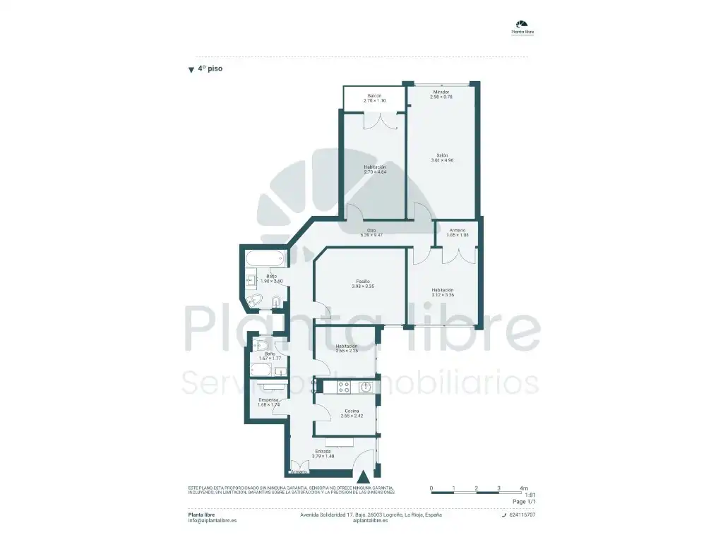 Flat for sale in  Logroño  with Air Conditioner, Heating and Balcony