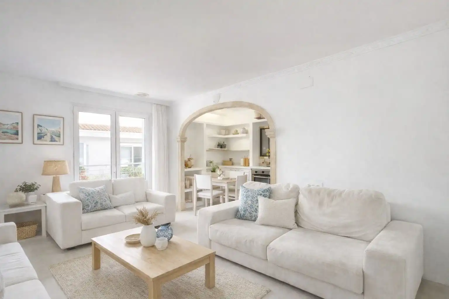 Living room of Flat for sale in Jávea / Xàbia  with Air Conditioner, Heating and Storage room