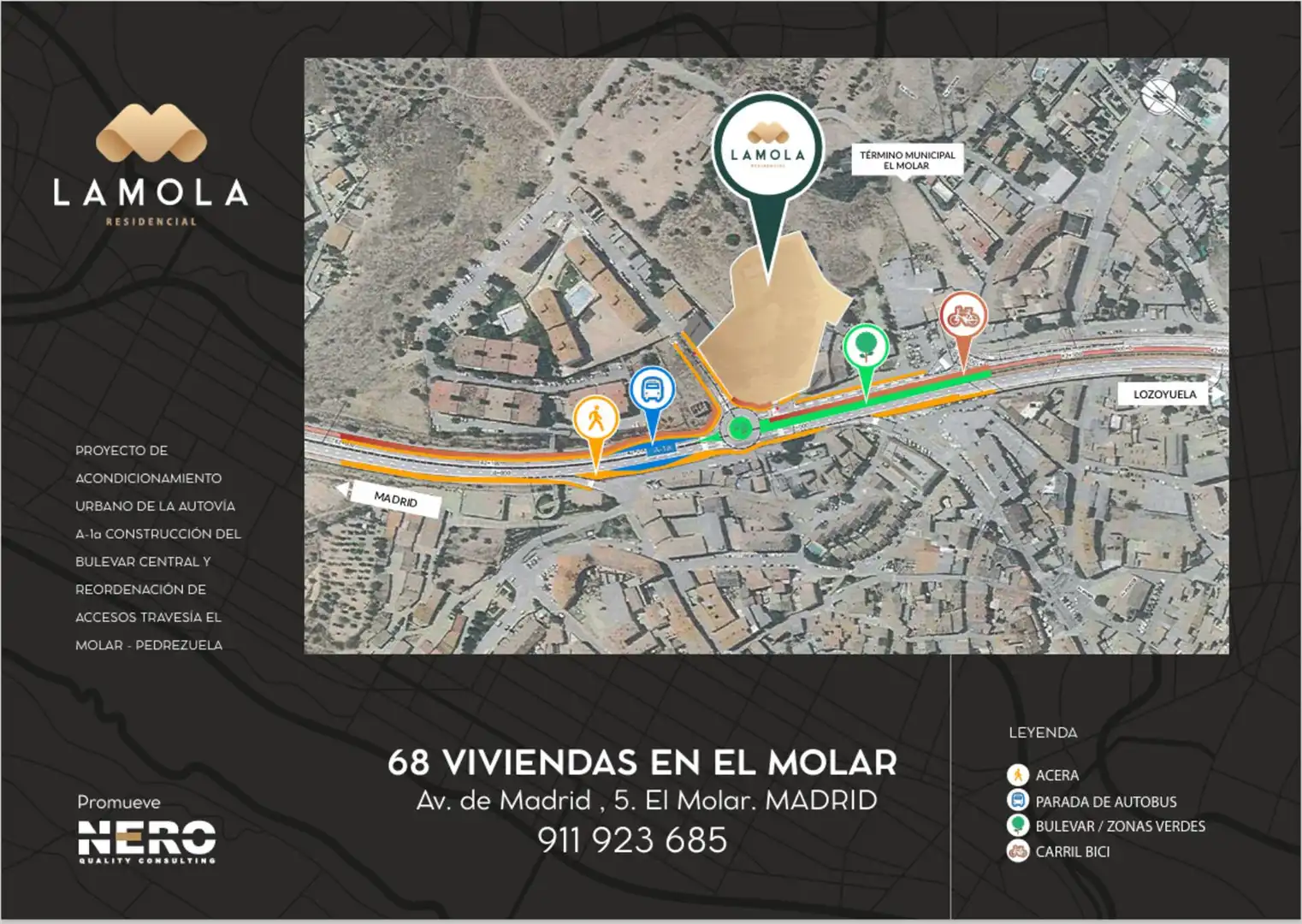 Vista exterior de Pis en venda en El Molar (Madrid) amb Calefacció, Jardí privat i Terrassa
