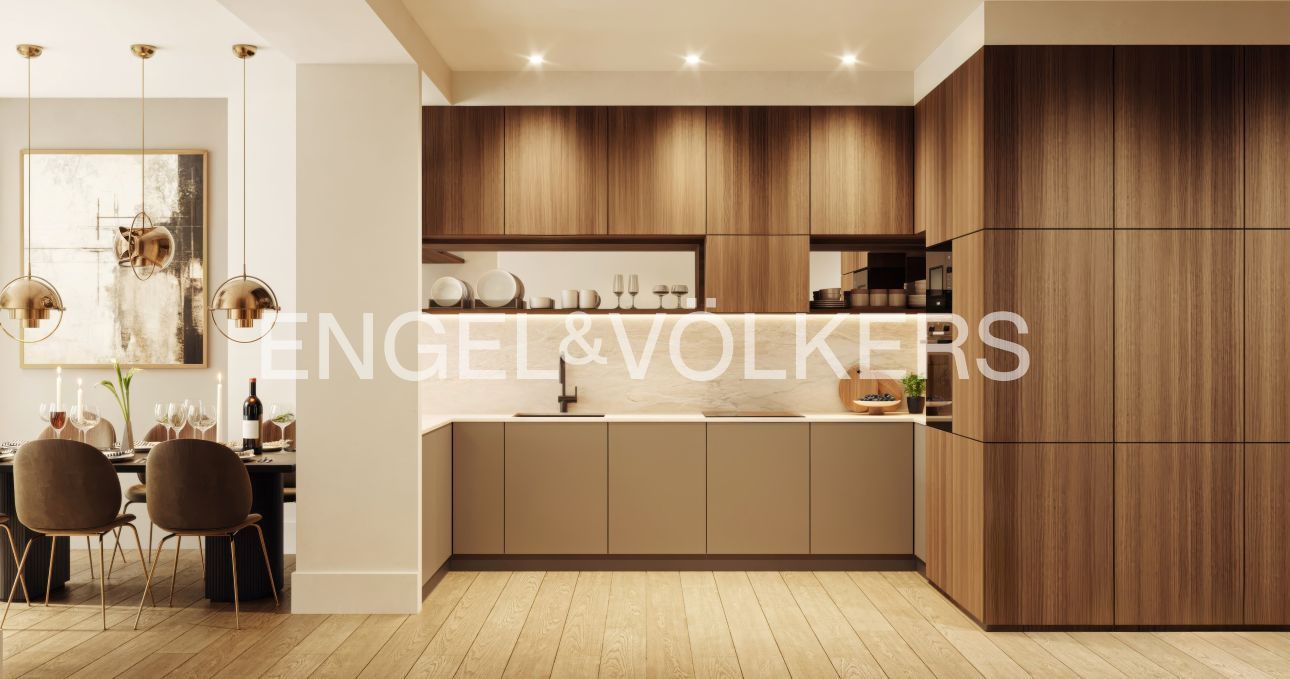 Kitchen of Flat for sale in  Barcelona Capital  with Air Conditioner, Heating and Parquet flooring