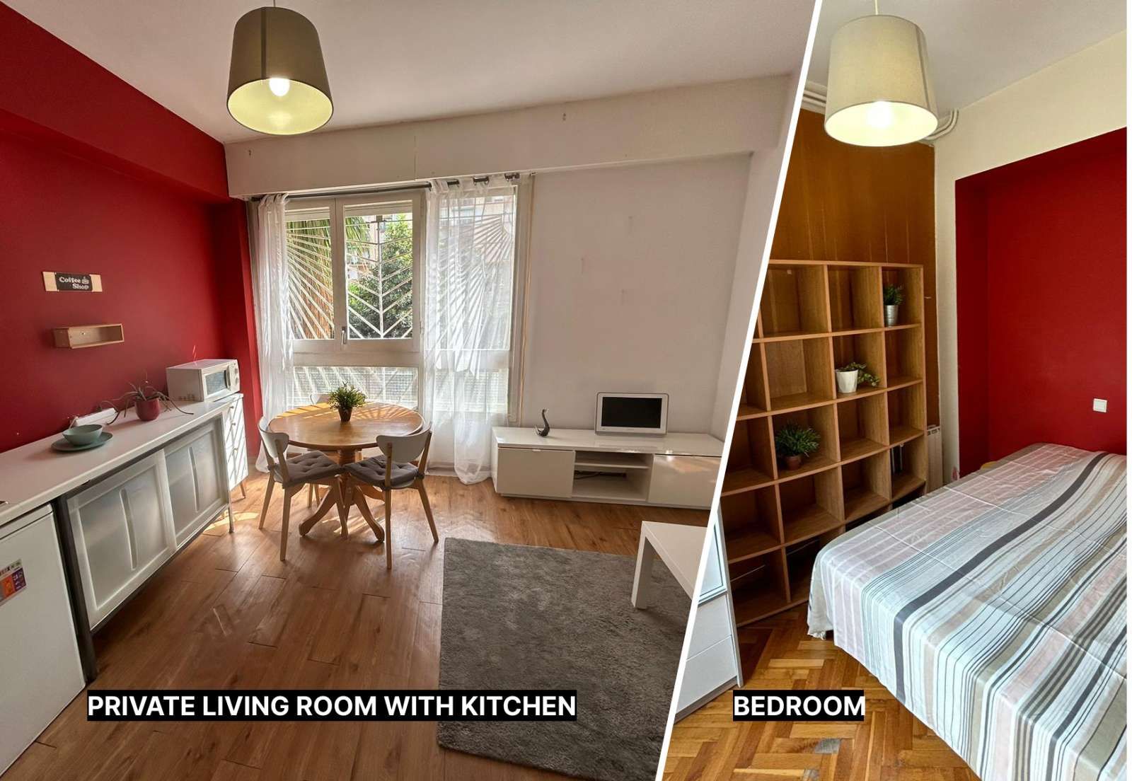 Bedroom of Flat to share in  Barcelona Capital  with Air Conditioner and Terrace