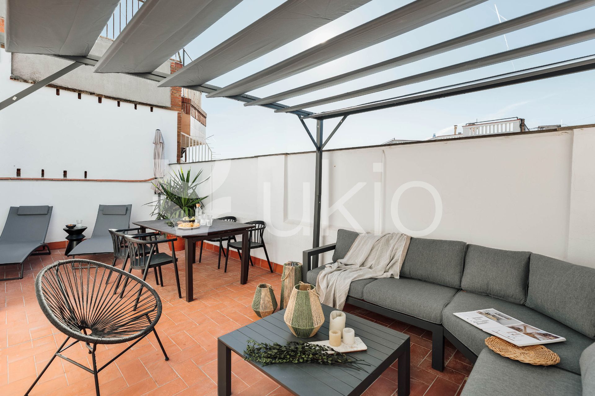 Terrace of Apartment to rent in  Barcelona Capital  with Air Conditioner, Heating and Terrace