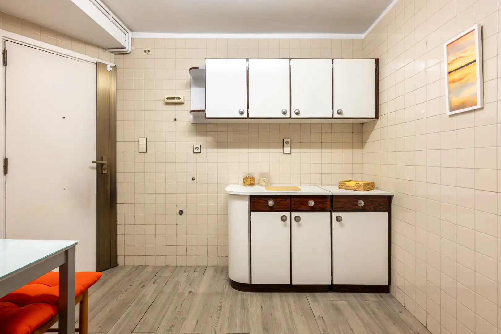 Kitchen of Flat for sale in A Coruña Capital   with Heating and Parquet flooring