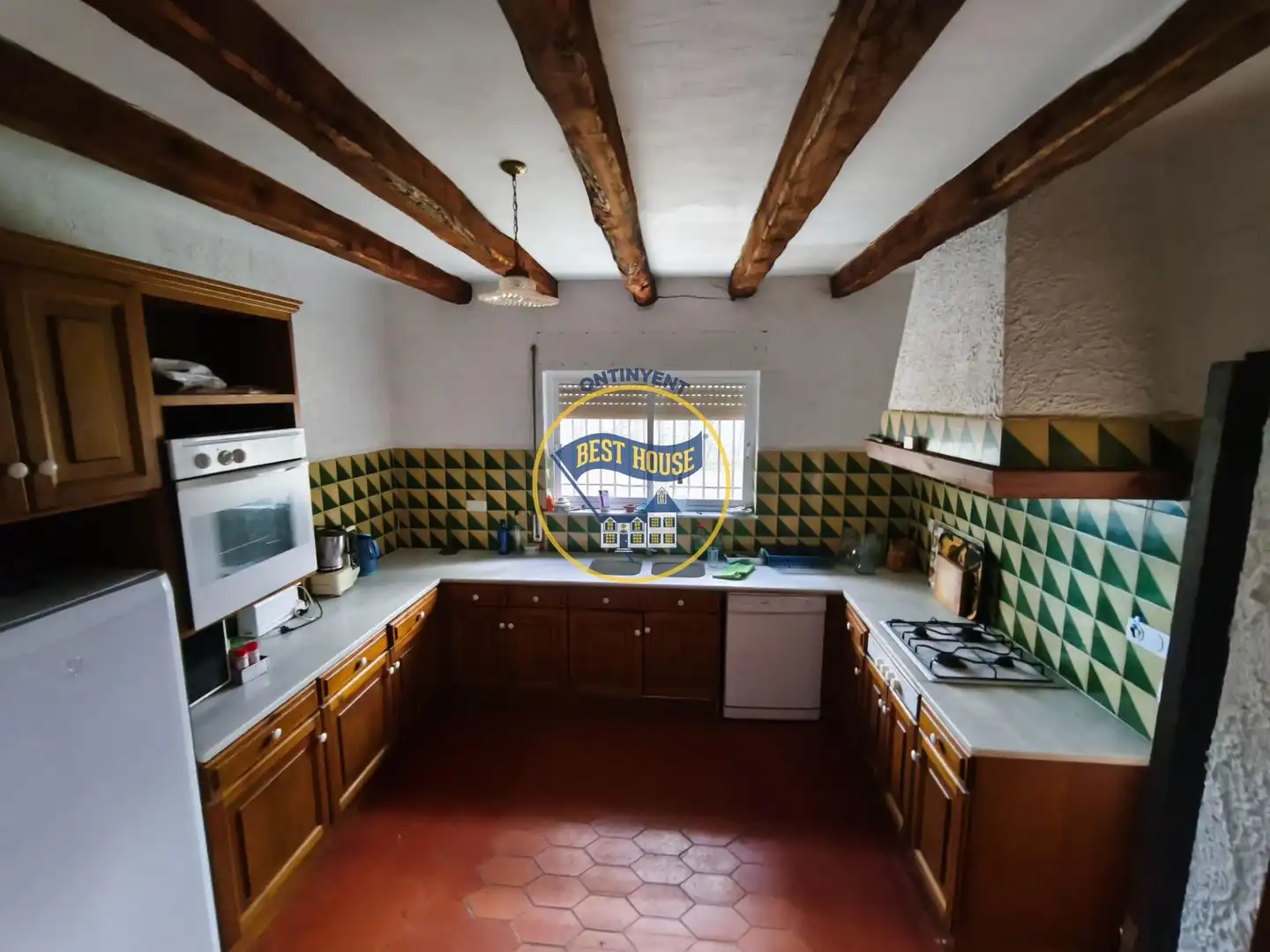Cuina de Casa o xalet en venda en Fontanars dels Alforins amb Jardí privat, Piscina i Moblat