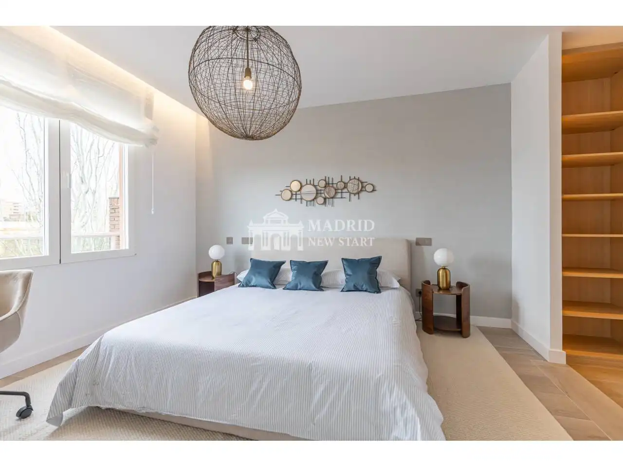 Bedroom of Flat for rent in Madrid  with Air Conditioner, Heating and Terrace