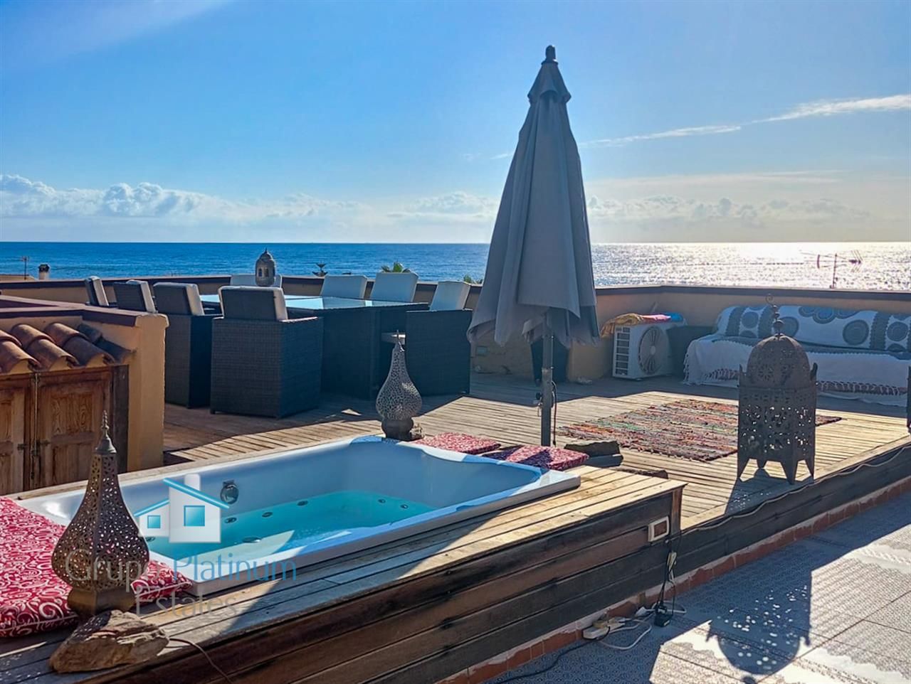 Terraza de Ático en venta en Cuevas del Almanzora con Aire acondicionado, Calefacción y Piscina