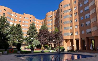 Exterior view of Flat for sale in  Madrid Capital  with Air Conditioner