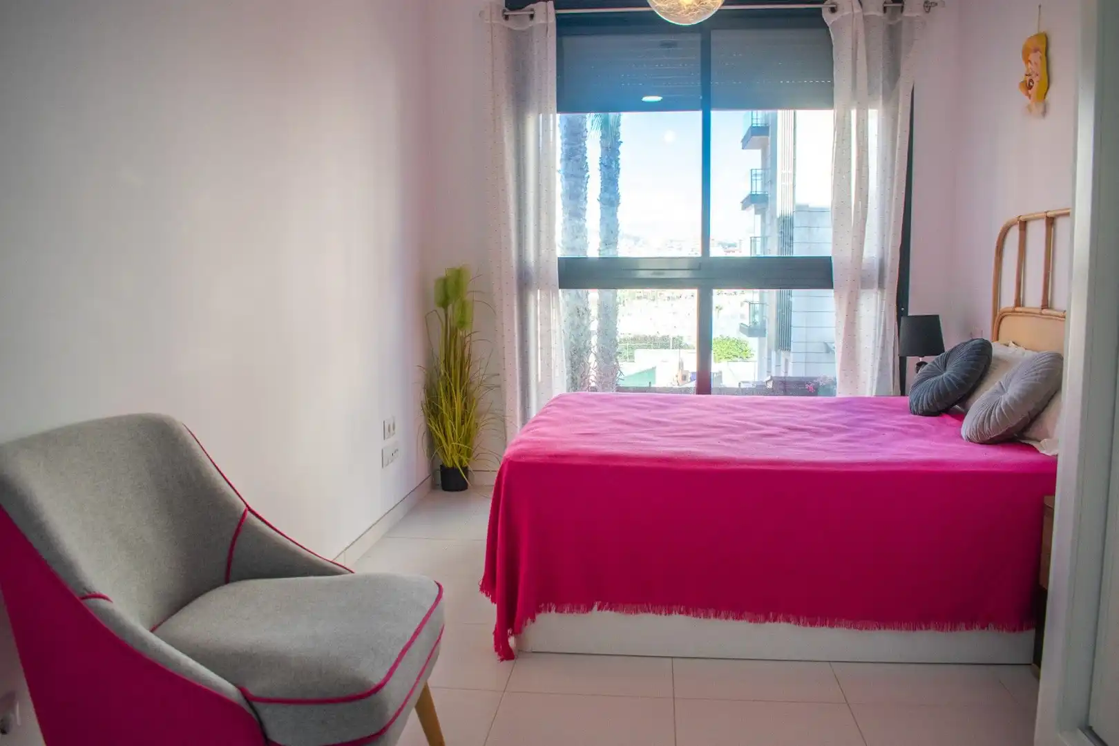 Dormitori de Apartament en venda en Calpe / Calp amb Terrassa, Moblat i Piscina comunitària