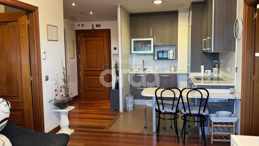 Kitchen of Flat for sale in Santurtzi   with Heating, Terrace and Furnished