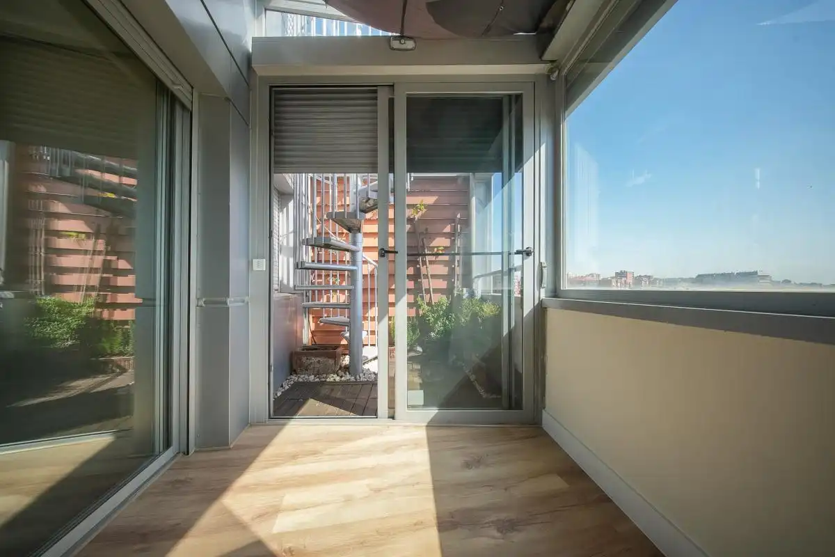Balcony of Attic for sale in Madrid  with Air Conditioner, Heating and Private garden