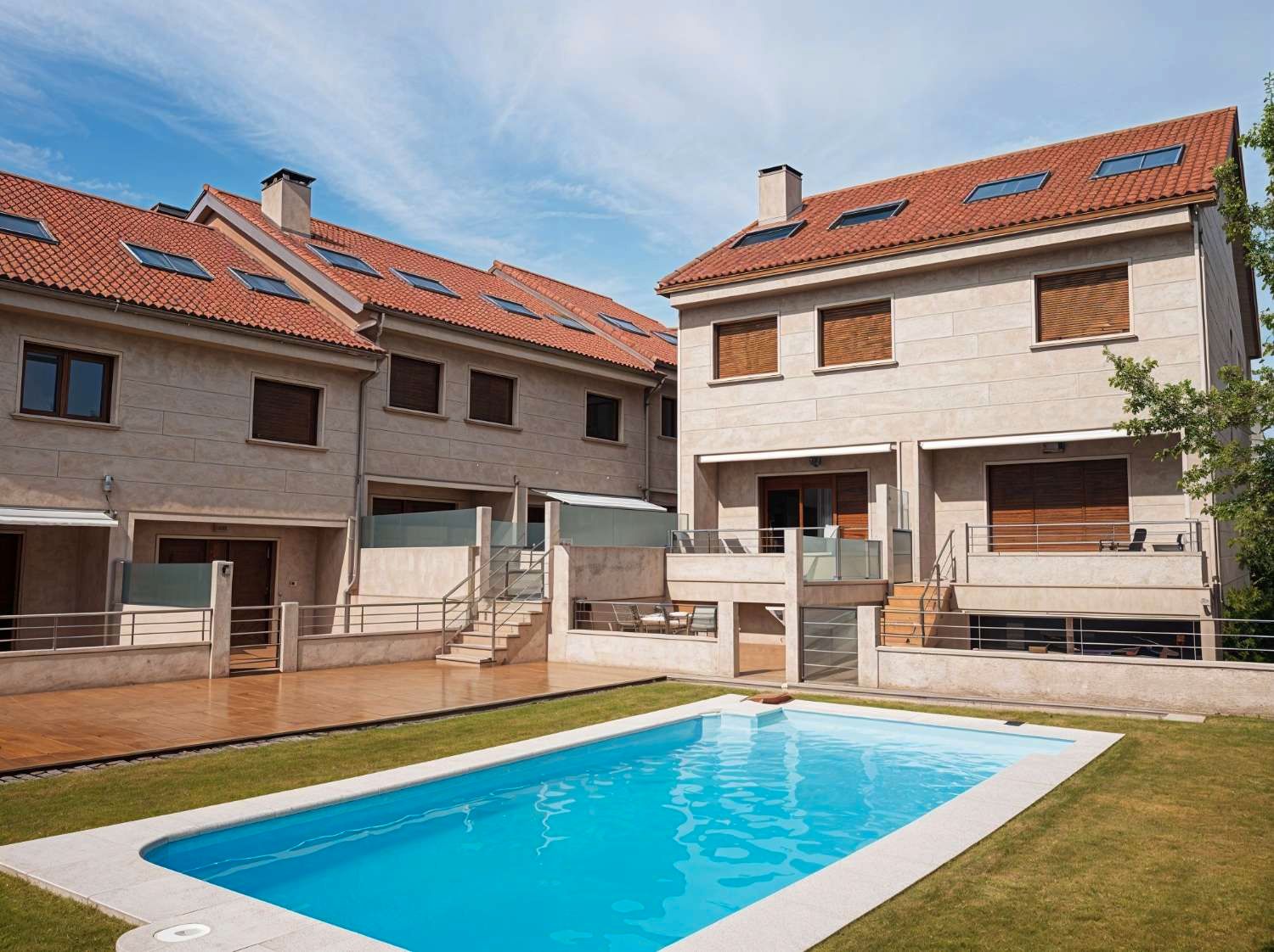 Vista exterior de Casa o xalet en venda en Sanxenxo amb Calefacció, Terrassa i Traster