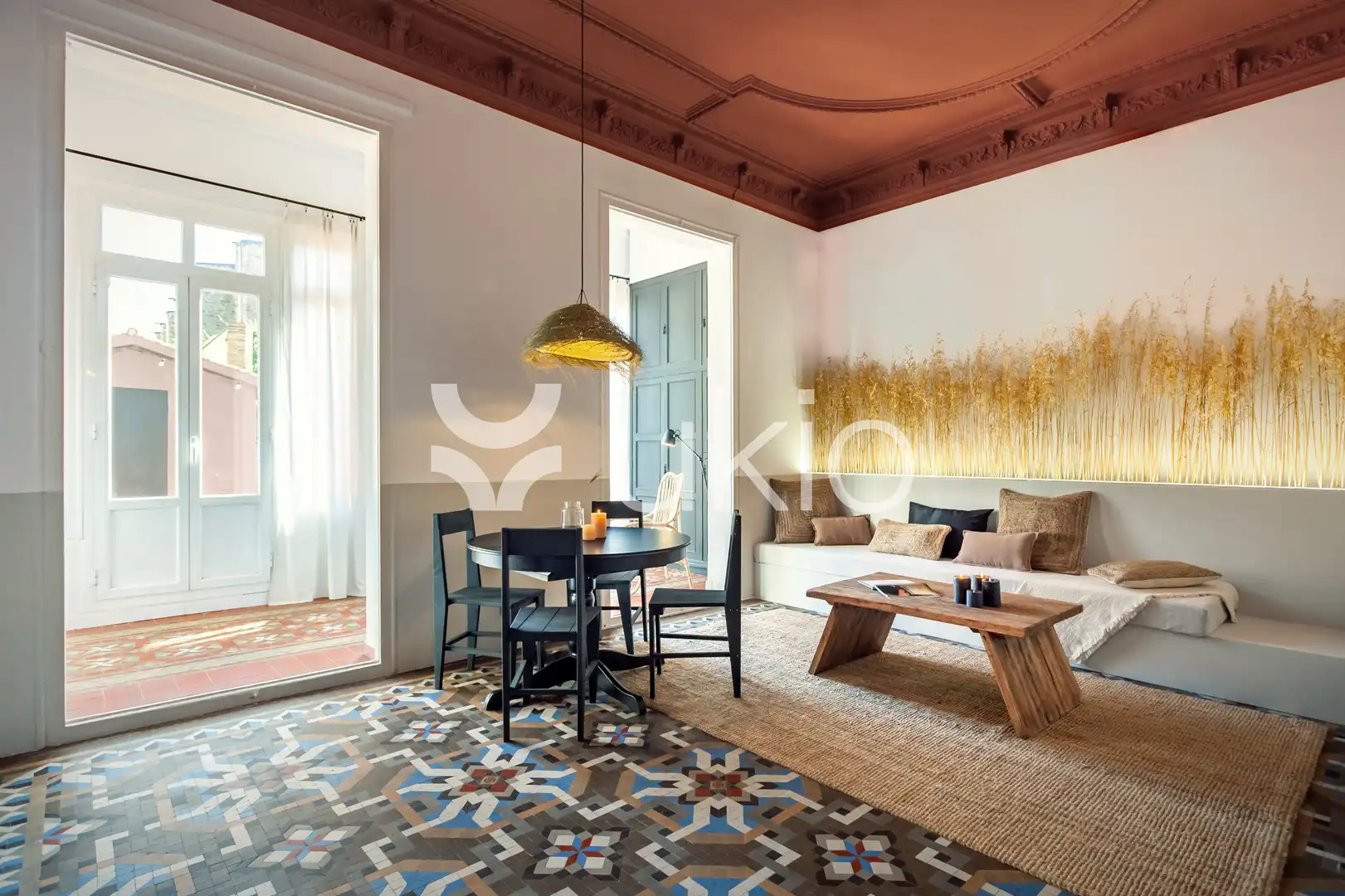 Sala d'estar de Apartament de lloguer en Barcelona amb Terrassa, Moblat i Forn