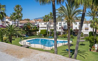 Garden of Single-family semi-detached for sale in Estepona  with Air Conditioner, Terrace and Swimming Pool