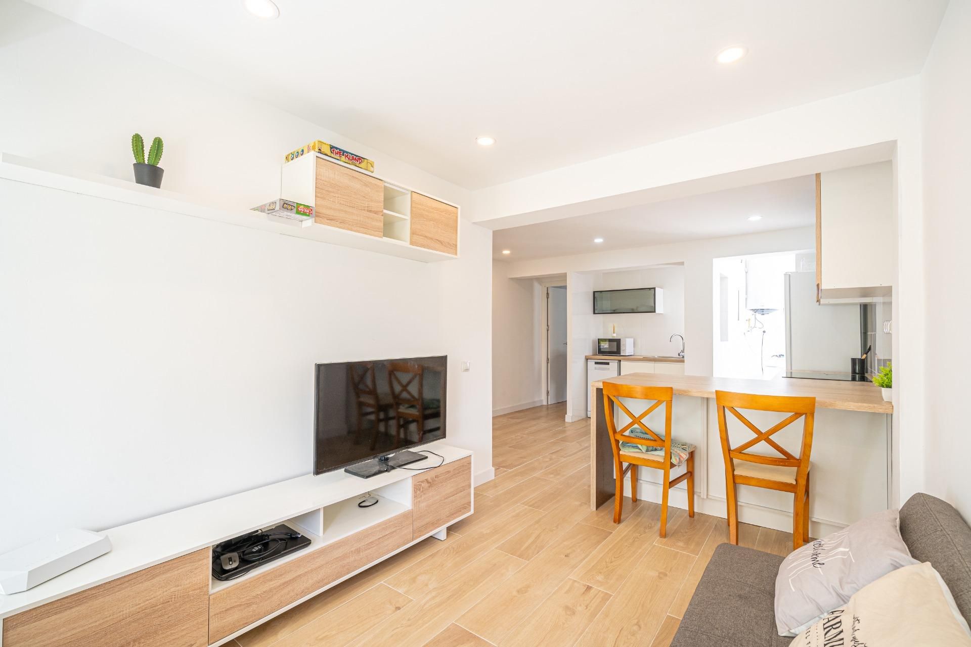 Living room of Flat for sale in  Palma de Mallorca  with Parquet flooring