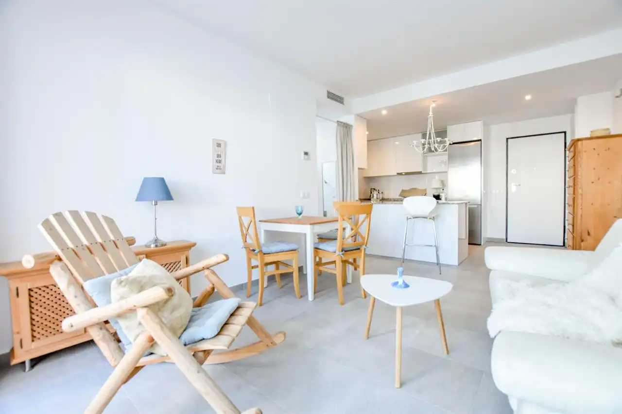 Wohnzimmer von Dachboden zum Verkauf in Pulpí mit Klimaanlage, Terrasse und Abstellraum