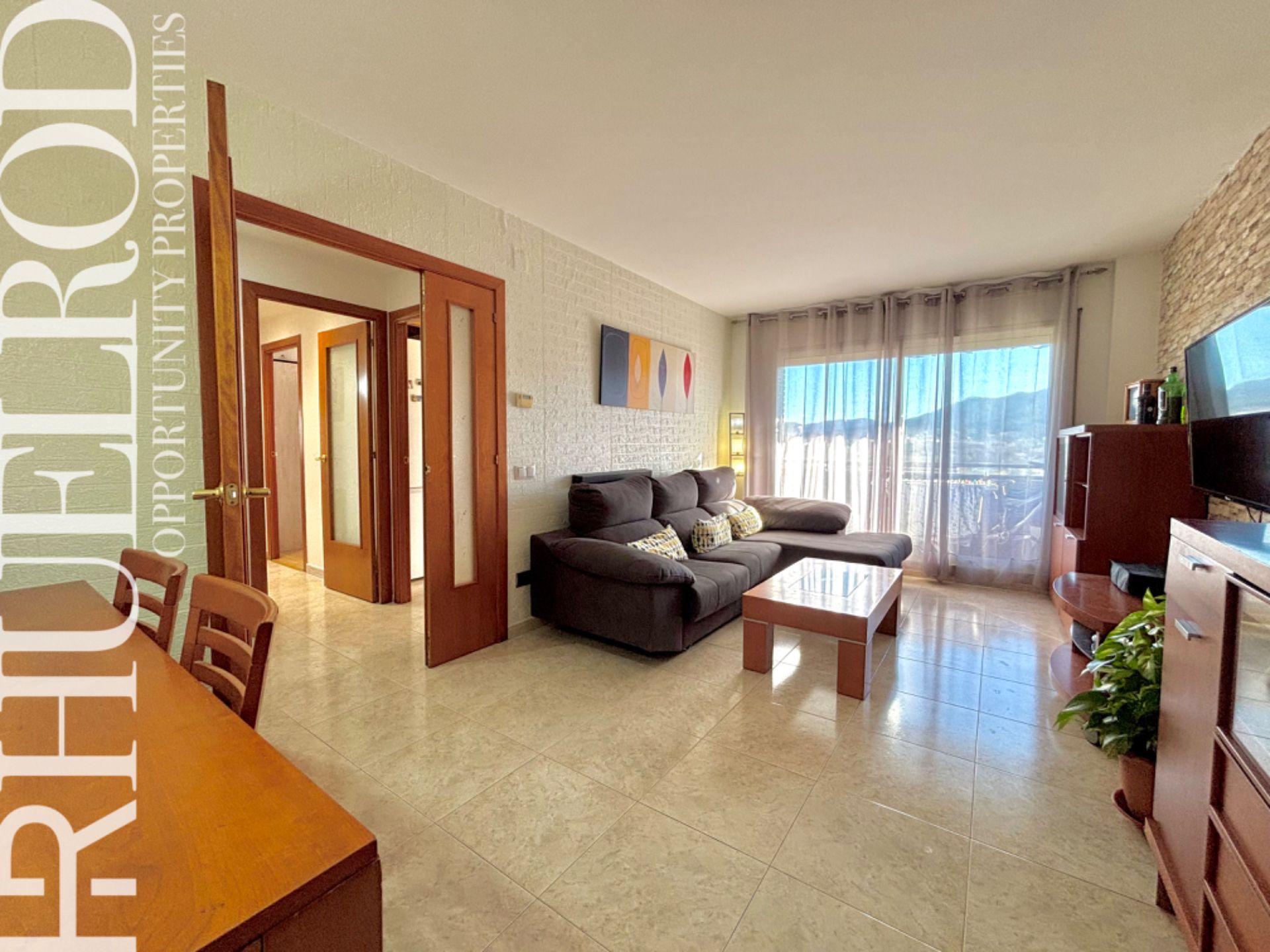 Sala d'estar de Pis en venda en Montornès del Vallès amb Calefacció, Parquet i Moblat