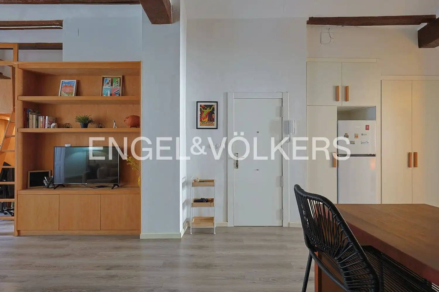 Living room of Flat for rent in Valencia  with Air Conditioner, Heating and Parquet flooring