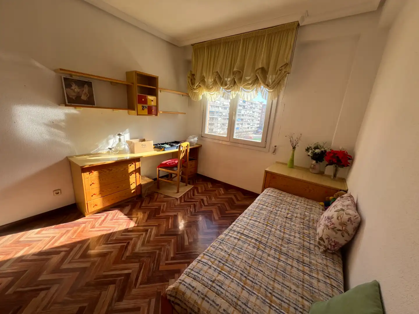 Schlafzimmer von Wohnung zum Verkauf in Alcorcón mit Heizung, Privatgarten und Möbliert