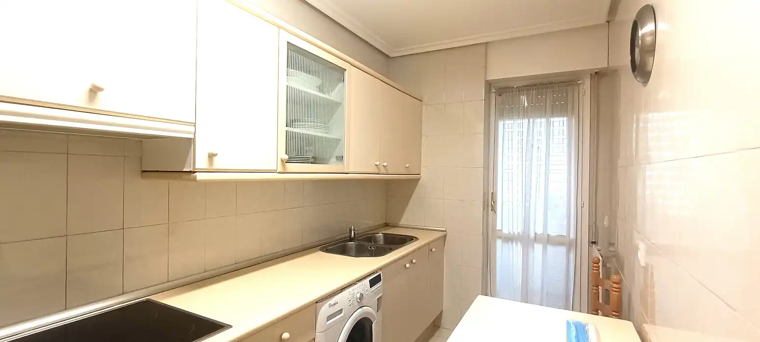 Kitchen of Flat for rent in Burlada / Burlata  with Heating, Parquet flooring and Terrace
