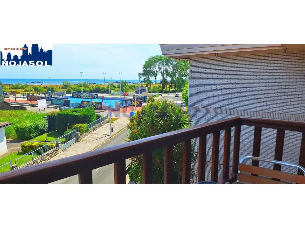 Terrasse von Wohnung zur Miete in Noja mit Heizung, Terrasse und Möbliert