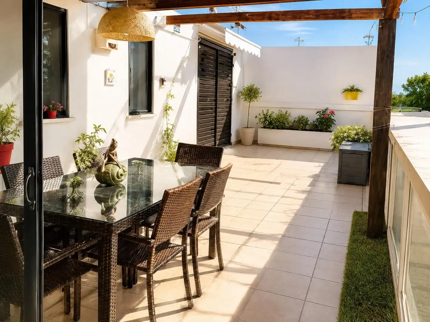 Terrasse von Wohnung zum Verkauf in Murcia mit Klimaanlage, Heizung und Privatgarten