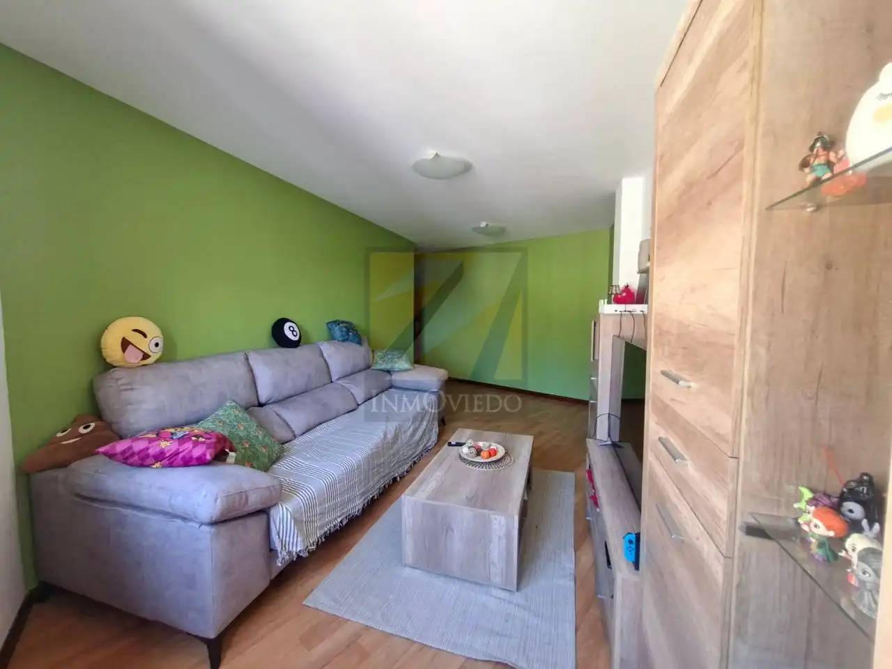 Living room of Flat for sale in Gijón   with Heating, Storage room and Furnished