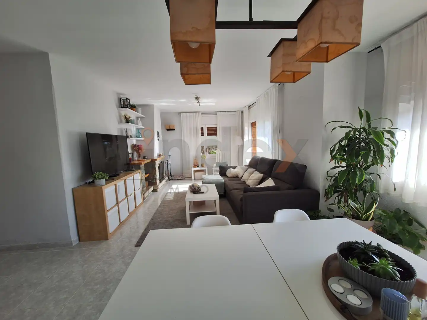 Sala de estar de Casa o chalet en venta en Arenys de Mar con Calefacción, Jardín privado y Parquet