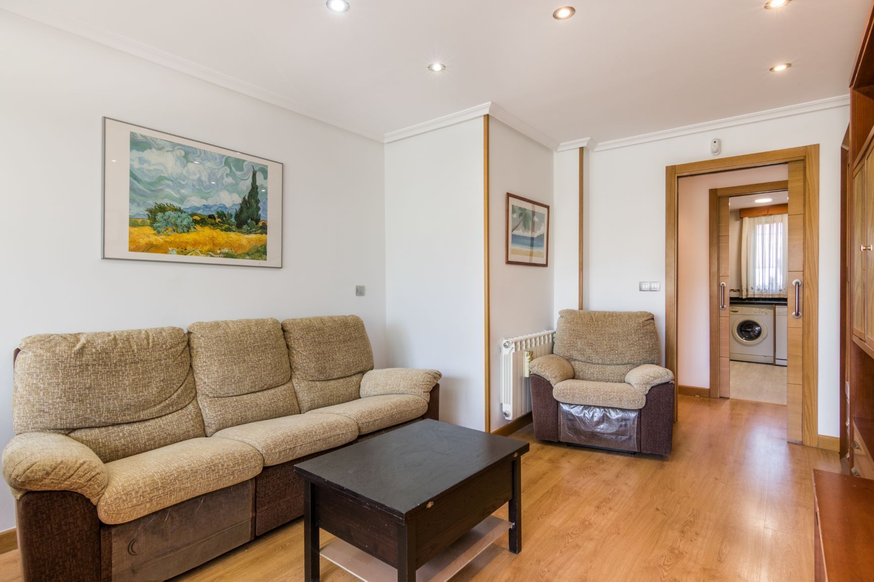 Living room of Flat to rent in  Madrid Capital  with Air Conditioner and Heating