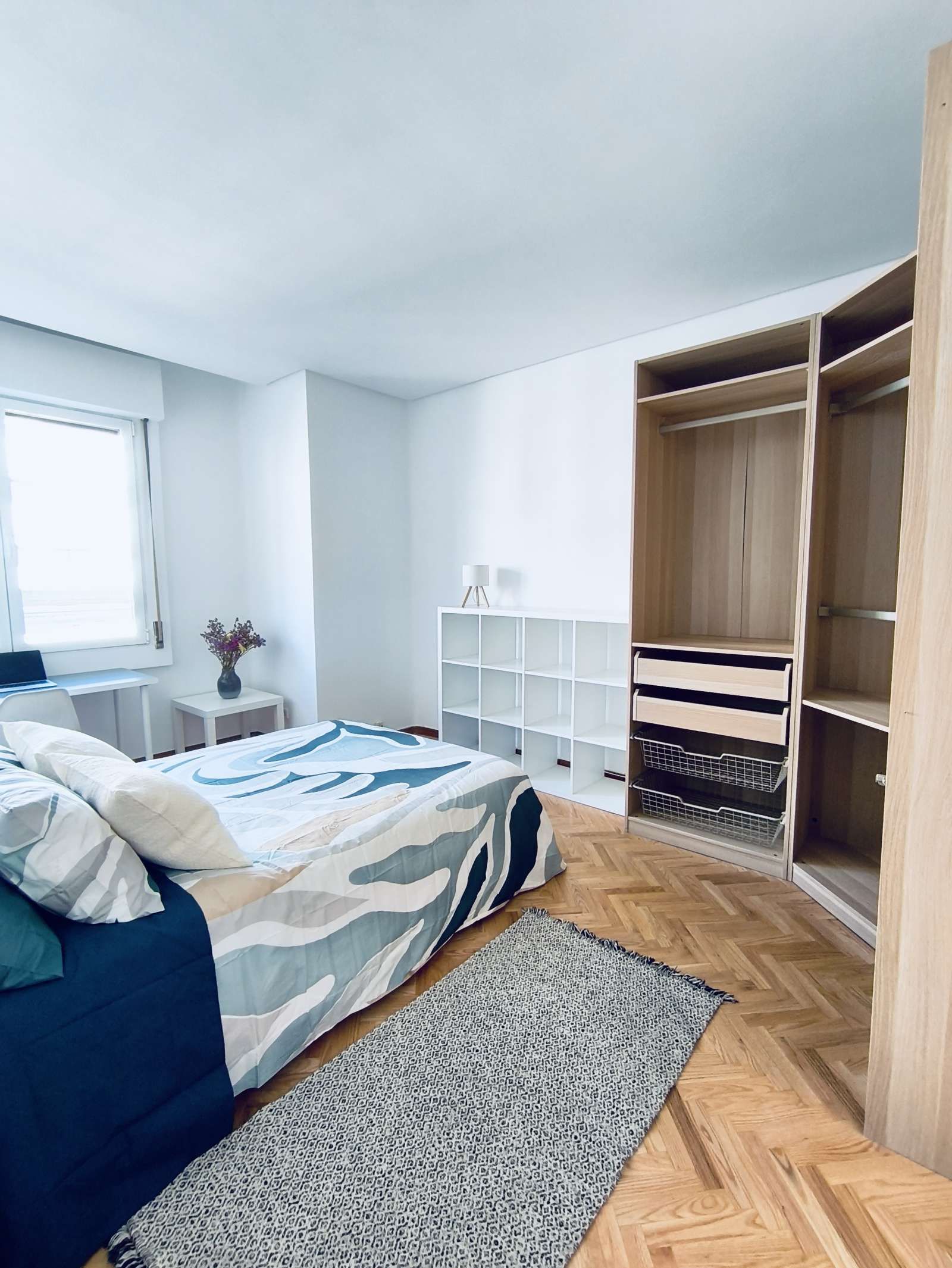 Bedroom of Flat to share in  Madrid Capital  with Air Conditioner, Heating and Terrace